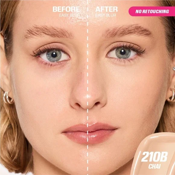 Huda Beauty Easy Blur Natural Airbrush Foundation - Chai 210B NIB - Picture 3 of 8